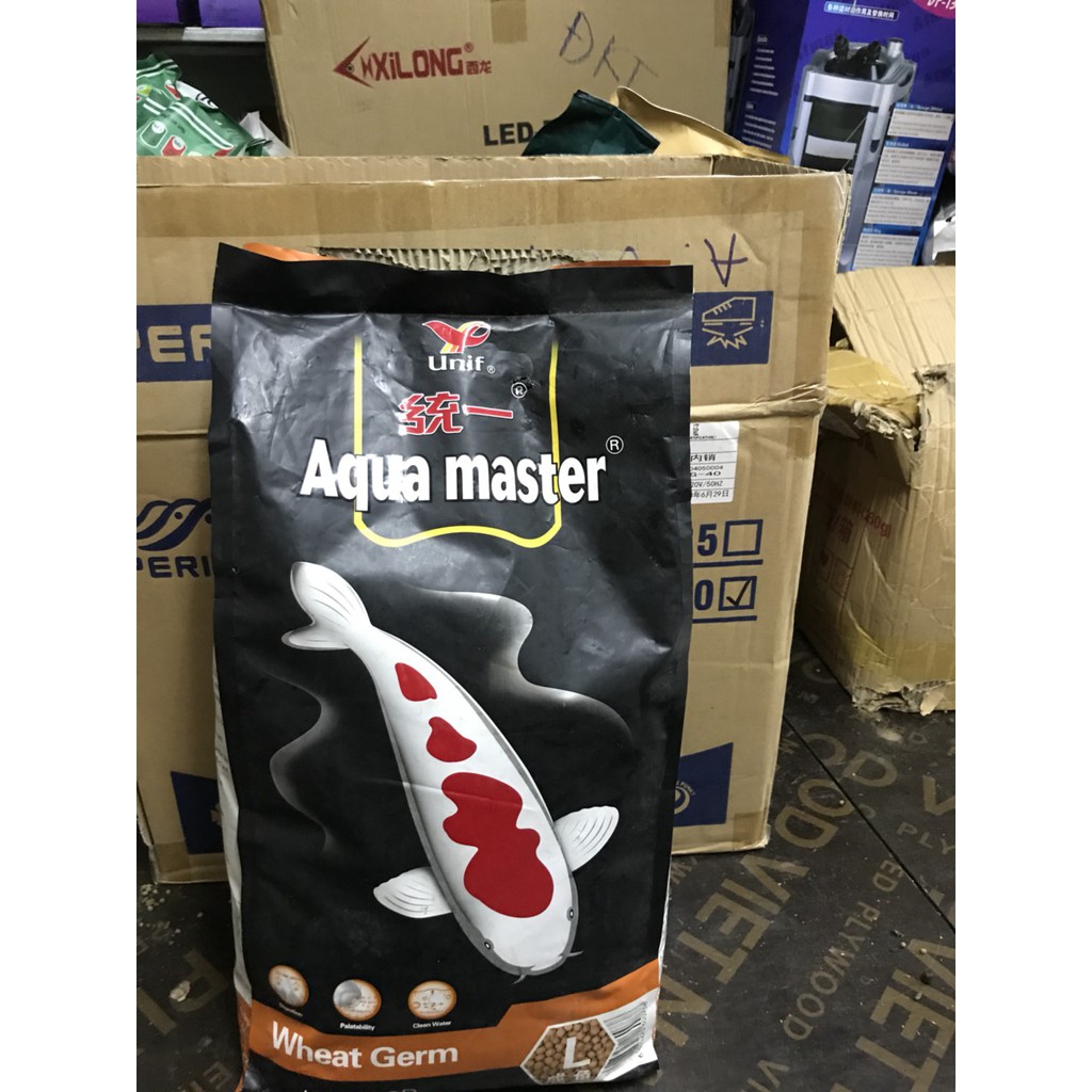 Thức ăn cá koi,cám cho Koi Aquamaster bao 5kg-hàm lượng đạm tốt và cân đối