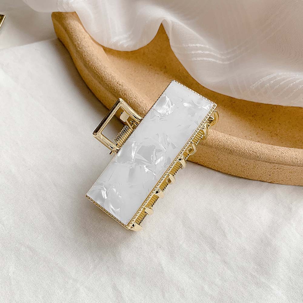 Kẹp tóc nhựa họa tiết vân gỗ nhiều màu thời trang cổ điển cá tính dành cho nữ