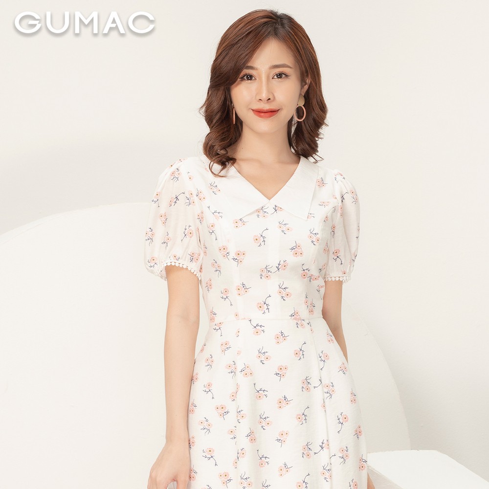 Đầm hoa tay đăng ten DA982 GUMAC -Hàng nhập khẩu