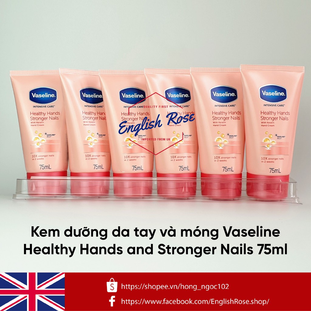 Kem dưỡng phục hồi da tay và móng chuyên sâu Vaseline Intensive Care 75ml