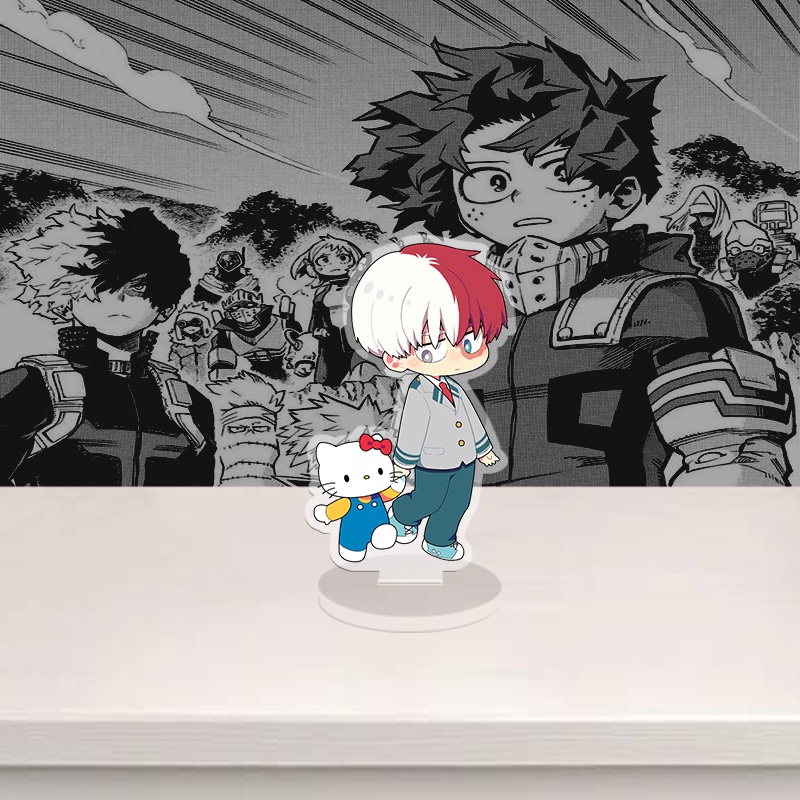 Standee My hero academia, anime Học viện siêu anh hùng, mô hình nhân vật Shoto, Bakugo, Midoriya