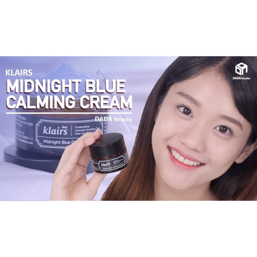 HẠ NHIỆT MÙA HÈ Klairs Midnight Blue Calming Cream - Kem dưỡng phục hồi da ban đêm (30ml - 60ml) [Đại Lý Chính Hãng] CHỈ