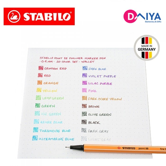 [Bán lẻ] Bút Fineliner Stabilo Point 88 0.4mm (P1)