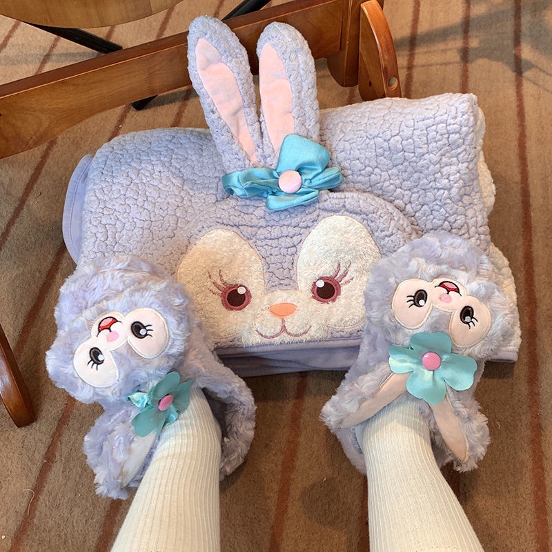 Dép bông đi trong nhà giữ ấm mùa đông thiết kế dễ thương cho bé gái