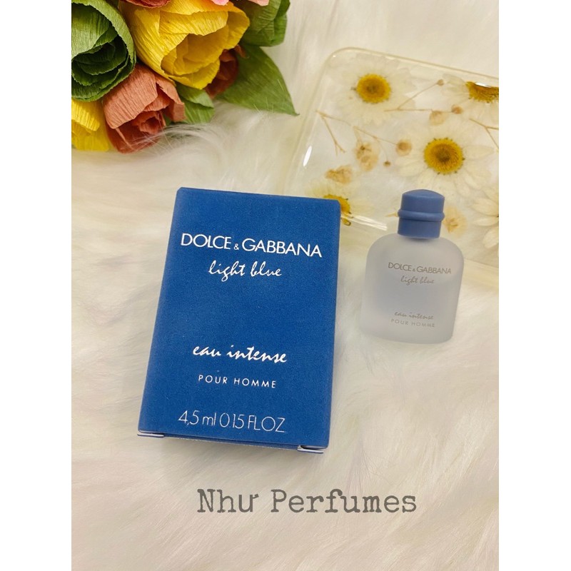 Nước hoa mini Dolce & Gabbana Light Blue for men eau intense 4.5ml
