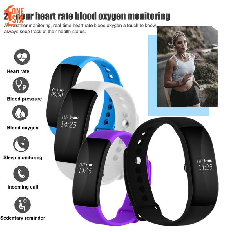 Bluetooth Wristband Smart Bracelet Sport Bluetooth Watch Fitness Tracker Remote Camera Multifunction 0.66 Inch OLED SUOTA Function Waterproof Weather Forecast Sleep Monitor Blood Pressure Heart Rate