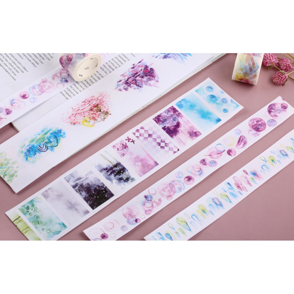 Băng Dính Washi Tape Series Đường Quả Quả trang trí sổ tay, planner, lưu bút