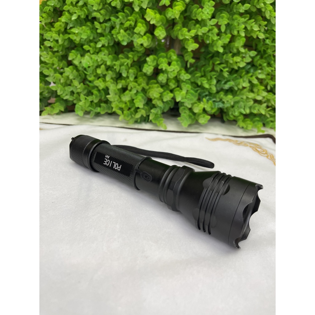 Đèn Pin LED Siêu Sáng Mini Cầm Tay Police HY-C6 H2Pro Cao Cấp- Pin Sạc 2300mah- Chiếu Xa 300m, Chống Nước- 3 Chế Độ Sáng