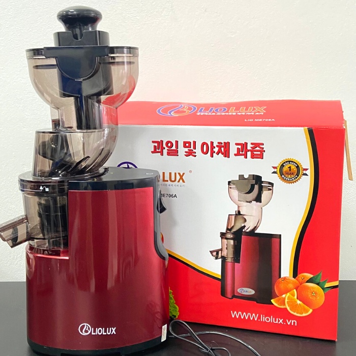 Máy Ép Chậm Liolux ME706A, Máy ép trái cây công suất 150W ép rau củ hoa quả dễ dàng tháo lắp vệ sinh - Bảo Hành 12 tháng