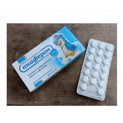 Tăng đề kháng chim cánh cụt Nga Annaferon vỉ 20 viên ngậm cho bé