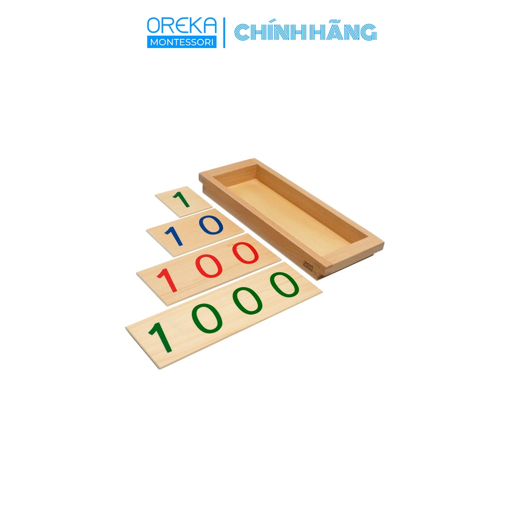 Đồ chơi trẻ em Oreka Montessori Khay giới thiệu Ký hiệu hệ thập phân - 0530800
