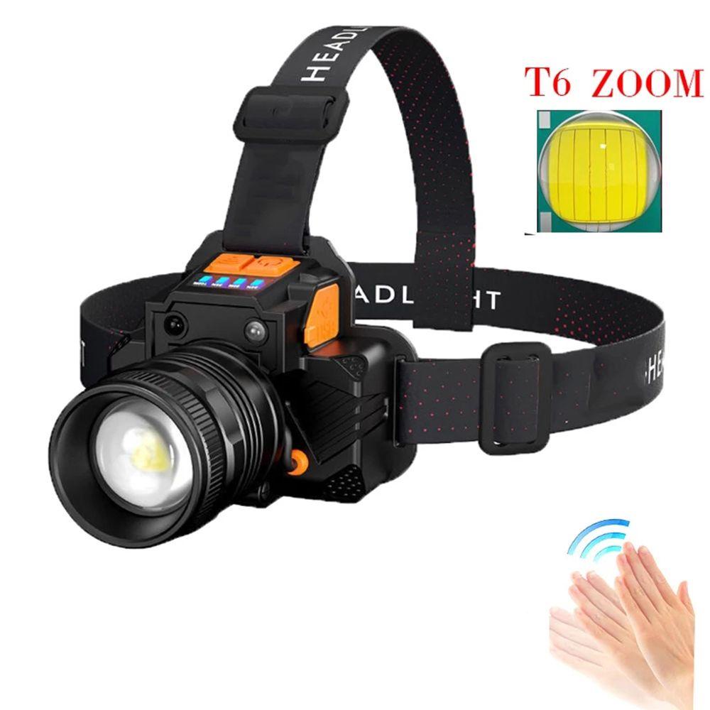 GOGOUP Đèn Pha LED Cảm Biến Siêu Sáng Có Thể Sạc Lại Dùng Đi Săn