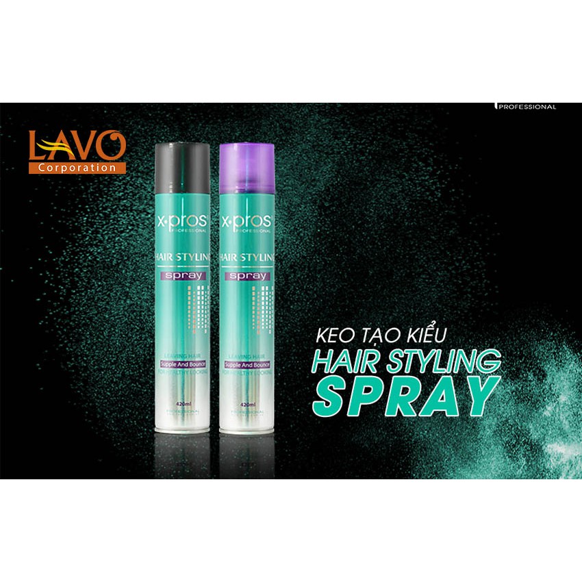 Keo Tạo Nếp Dưỡng Tóc M.Pros Hair Styling Spay 420ml