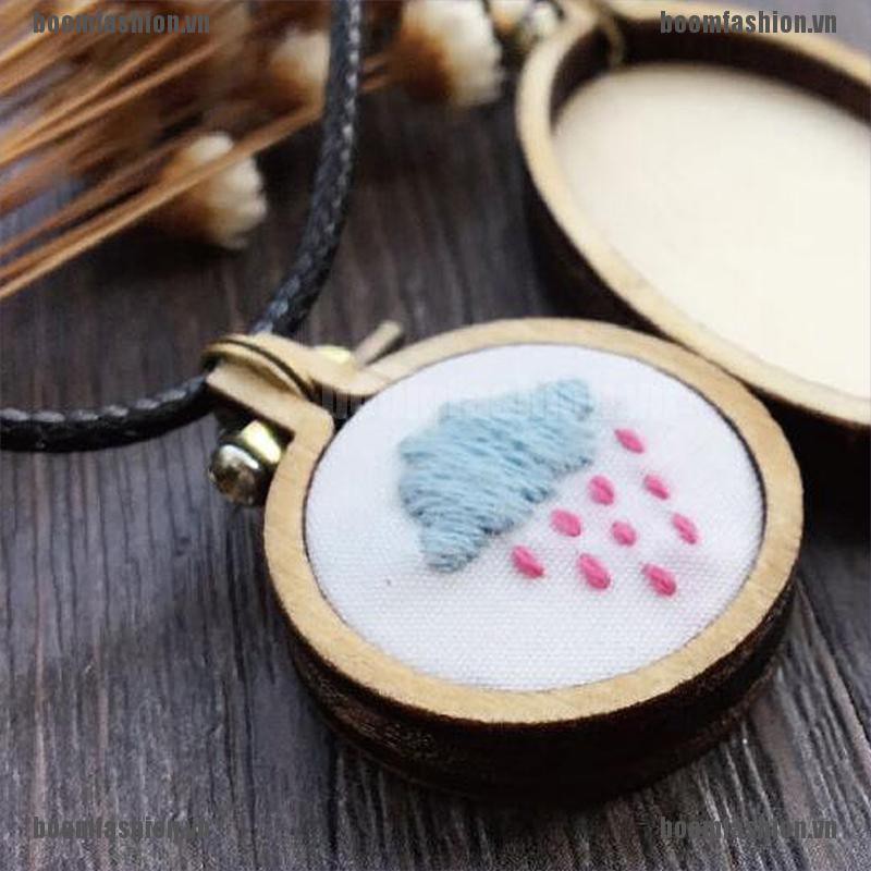 Móc Khóa Thêu Gỗ mini Độc Đáo Sáng Tạo DIY