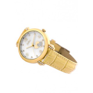 Đồng hồ nữ ju968 dây da Julius vàng
