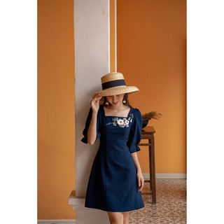 OLV - Đầm Blue Daisy Embro