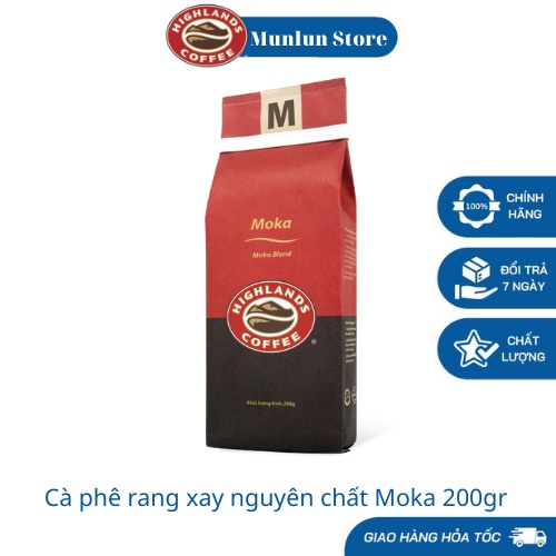Cafe rang xay nguyên chất Highlands Coffee Moka - 200g