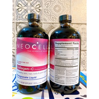 Nước Uống Collagen Lựu Neocell Collagen + C Pomegranate Liquid 473ml