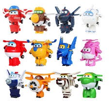 Super wings đội bay siêu đẳng đồ chơi trẻ em máy bay mini biến thành rô bốt (1 nhân vật)