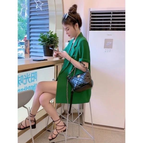 Áo blaze cộc tay - Áo vest nữ thiết kế sang trọng hiện đại màu sắc tươi tắn Free size đủ 3 màu | BigBuy360 - bigbuy360.vn