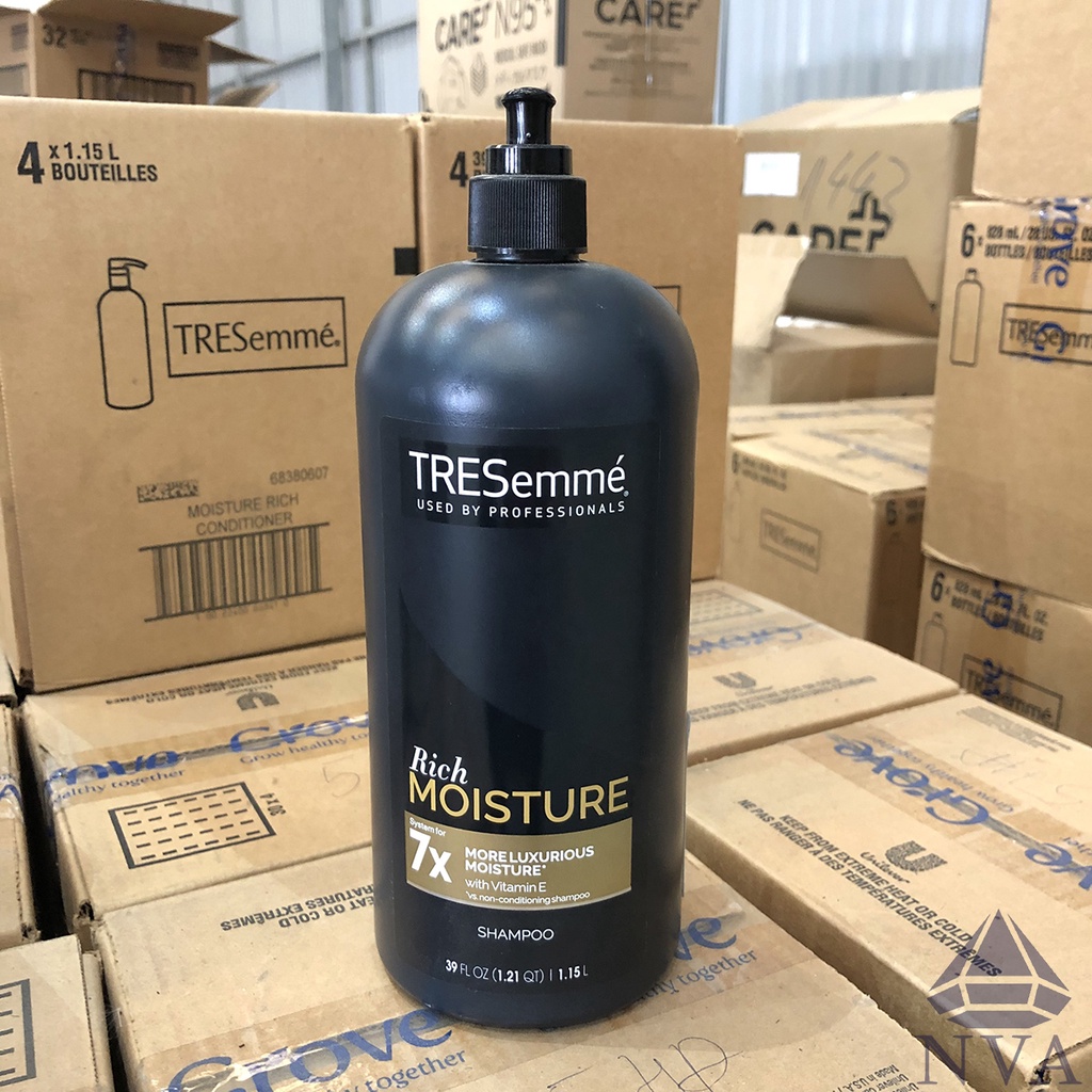 Cặp dầu gội, dầu xả tóc Tresemme 1.15L nhập Mỹ chuyên dùng cho tóc khô, hư tổn, tóc  gãy rụng