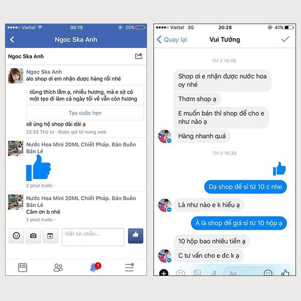 bộ 10 lọ nước hoa mini Vial chiết pháp chính hãng cao cấp thơm lâu size 3ml | Thế Giới Skin Care