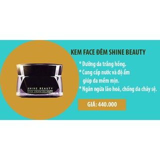 FACE CREAM COLLAGEN - Kem dưỡng da ban đêm Shine Beauty tặng 1 xịt khoàng