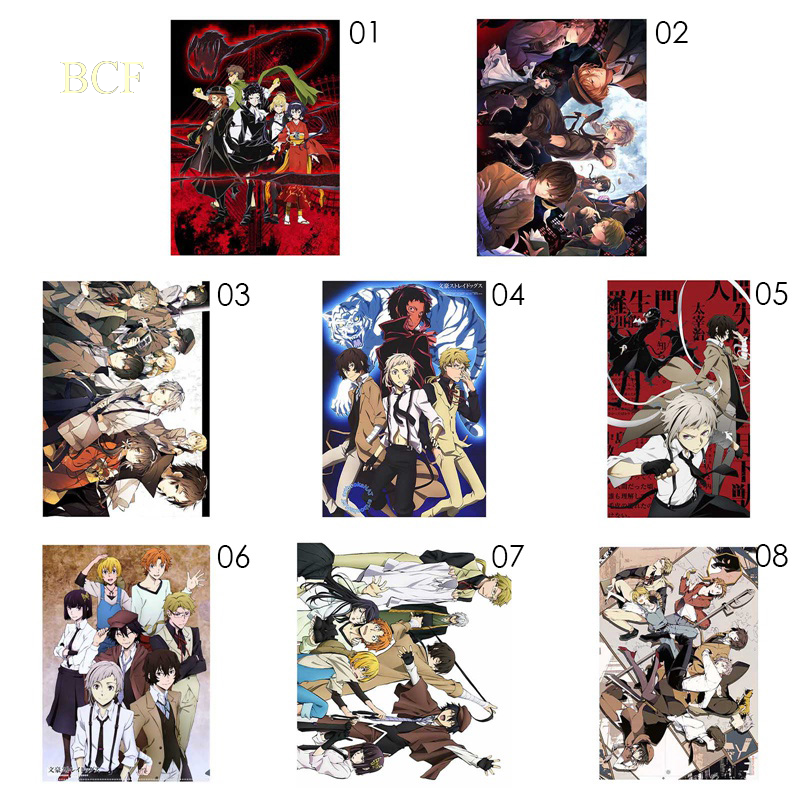 Áp Phích Trang Trí Tường In Hình Bungou Stray Dogs A3