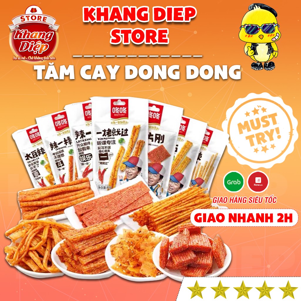 Tăm cay Dong Dong gói lớn 80gam