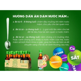 Nước Mắm Tĩn Trẻ Em 42 Độ Đạm Chai 250ML