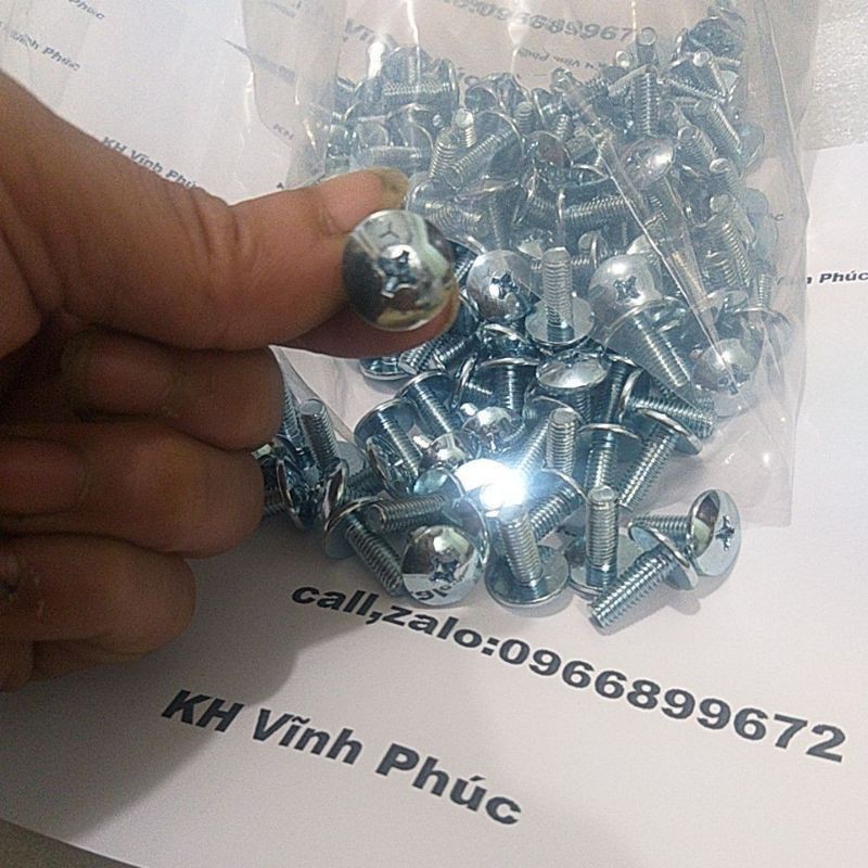 ốc bắt áo xe honda zin ( giá 3 con 6×16mm)