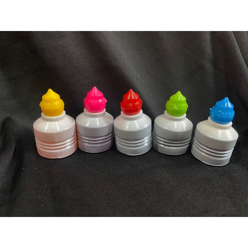 Set 4 Chai Màu Nước Nhỏ vàng -xanh lá -xanh dương- hồng