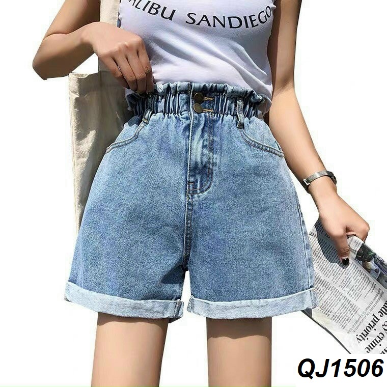 Quần short jean lưng thun túi nỗi QJ28