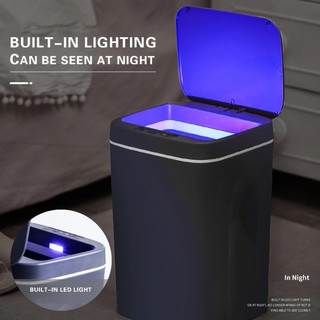 Thùng rác thông minh smart bin cảm ứng 0.3s dung tích 15l - 12l pin 2xaa