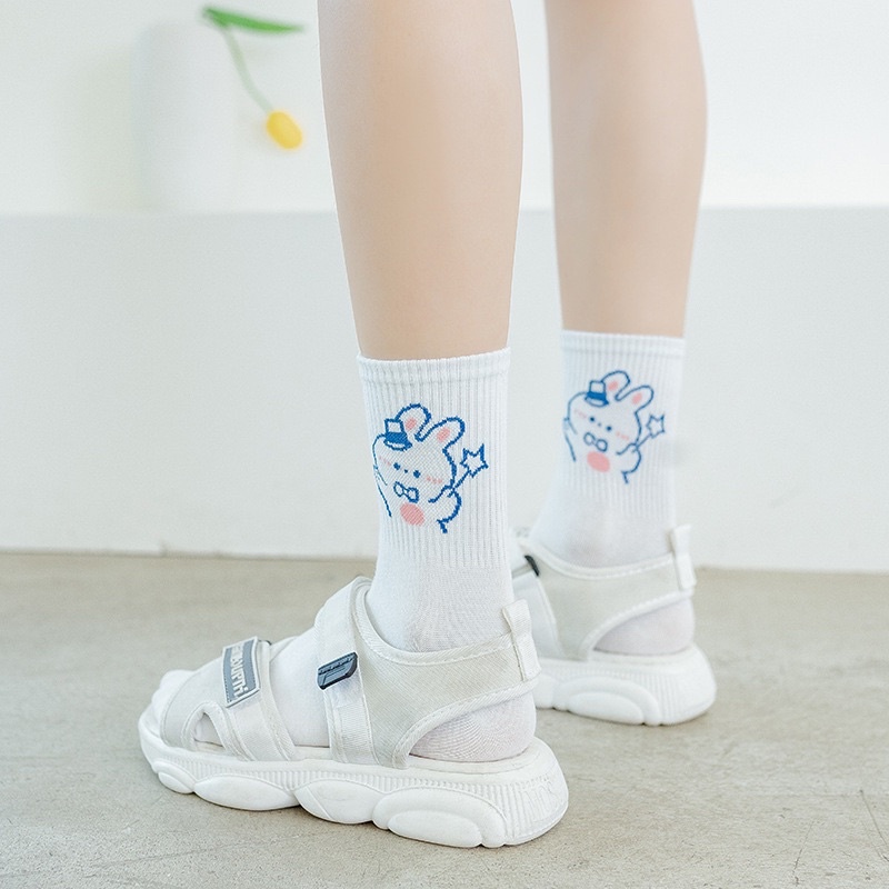 Tất Vớ Nữ Lalila In Hình Thỏ Trắng Siêu Cấp Đáng Yêu LTN01