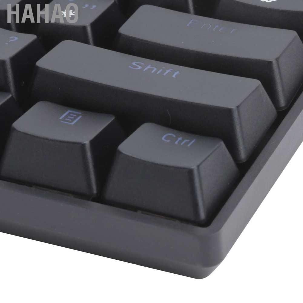 Hahao 61Key Multicolor Wired Gaming Keyboard LED RGB Backlit w/Blue Switch fr Computer