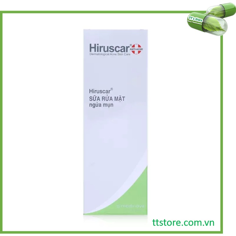 Sữa rửa mặt ngừa mụn HIRUSCAR Anti-Acne Cleanser+ [Chai 100ml] [Hirusca]