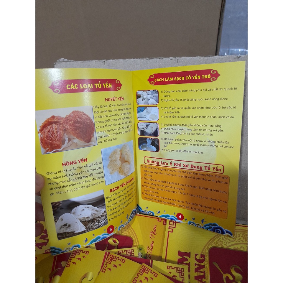 Cuốn Cẩm Nang Yến Sào Cao Cấp 16 Trang Gồm Bìa