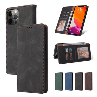Bao Da Điện Thoại Nắp Lật Nam Châm Kiêm Ví Đựng Thẻ Cho Iphone 12 Mini 11 Pro Xs Max Xr Se2020 I8 I7 I6 6s Plus Ốp