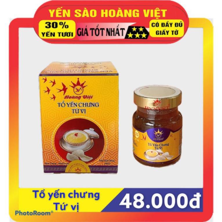 (30%yến) YẾN SÀO CHƯNG TỨ VỊ CAO CẤP HOÀNG VIỆT NHA TRANG- MỪNG KHAI TRƯƠNG MUA 10 TẶNG 1