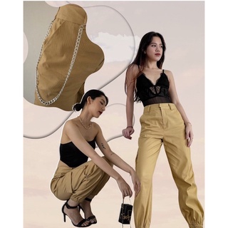 ANGELICA - ULTILITY PANTS - Quần khaki kèm dây xích
