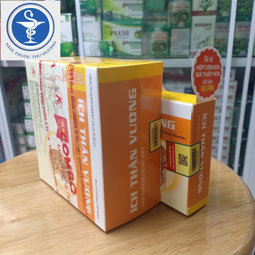 [MUA 1 TẶNG 1] ÍCH THẬN VƯƠNG hộp 180 viên (2 lọ x 90 viên)