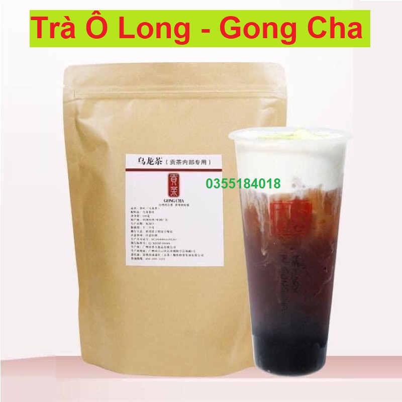 Trà Ô long Gông cha ( Ô long Gong Cha, olong than, Ô long Gongcha, olong nướng ) Pha trà sữa Túi 500gr chính hãng