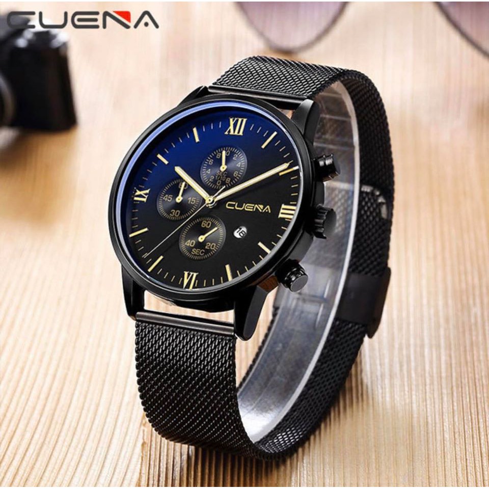Đồng Hồ Nam CUENA CUE3VL Chính Hãng Dây Lưới Thép Nhuyễn Tuyệt Đẹp | BigBuy360 - bigbuy360.vn