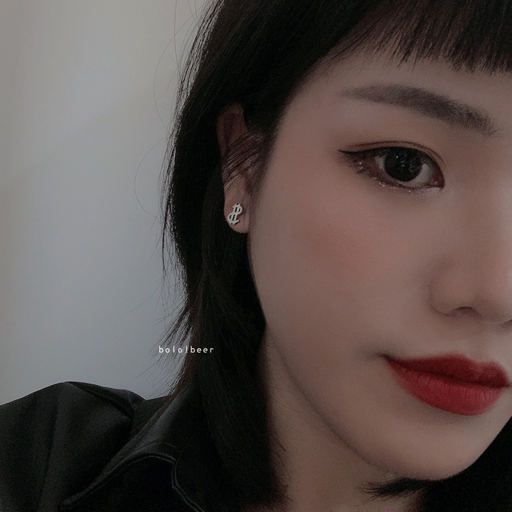 Bông Tai Biểu Tượng Chữ Cái Phong Cách Hiphop Đường Phố Cho Nam Nữ