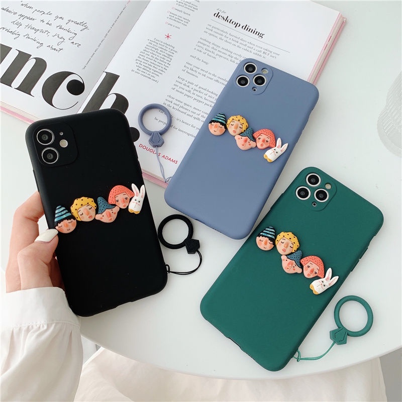 Ốp Điện Thoại Họa Tiết 3D Kèm Dây Đeo Cho Samsung A10s A02 A22 A71 S20 S21 Ultra S10 NOTE 10 PLUS J2 J6 J7 PRIME J5 J7 2017 J4PLUS
