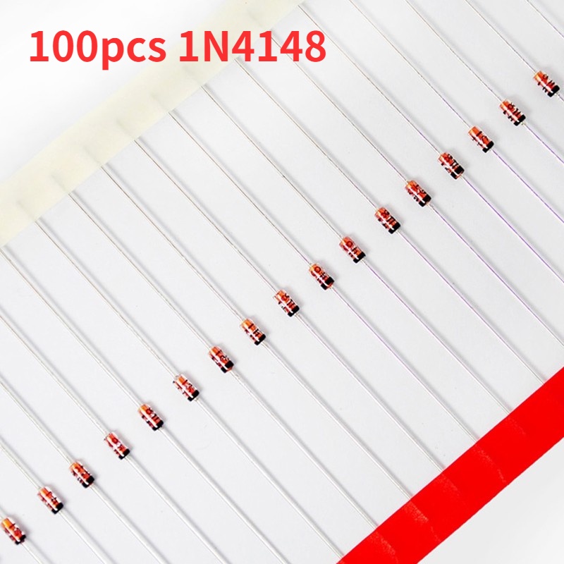 Set 100 Điốt Chuyển Đổi Tín Hiệu Nhanh 1N4148 100V 1A DO-35  IN4148 1N IN 4148