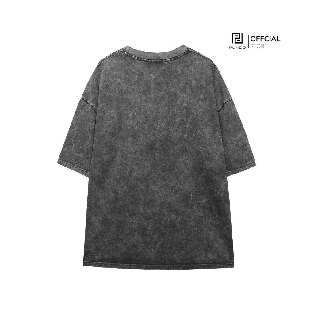 Áo thun PUNDO unisex trơn tay lỡ áo phông ullzang size đến 95kg ATPD69