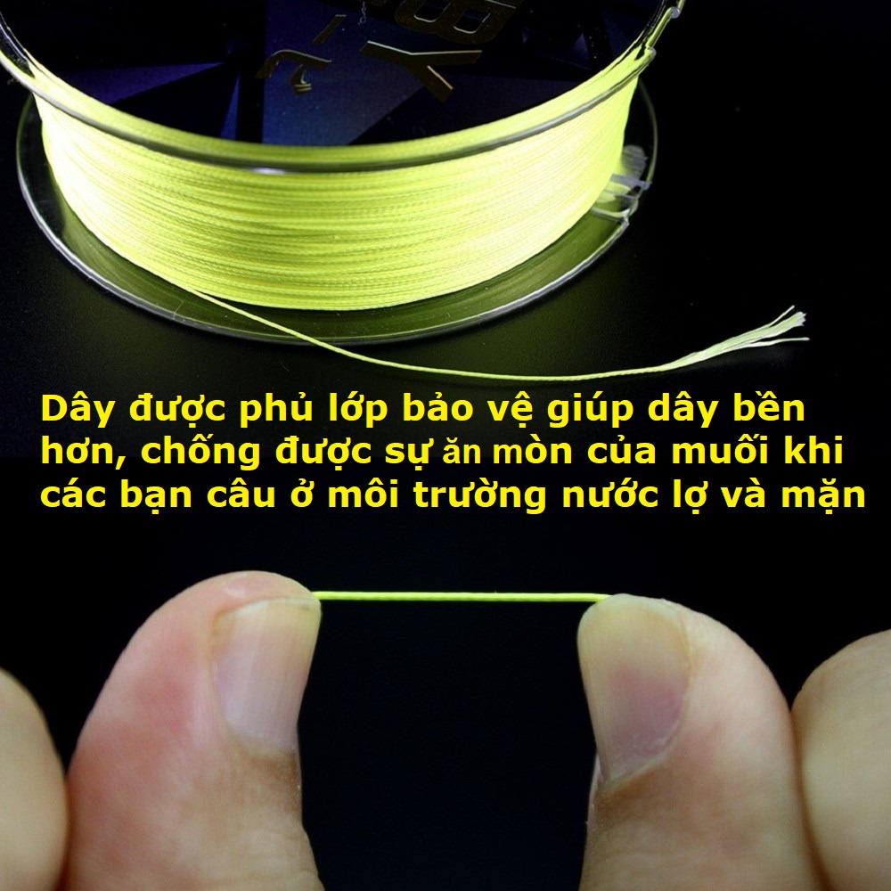 Dây Dù Câu Cá Noeby 150m,8 Lõi Lụa Đức Cao Cấp Siêu Khỏe