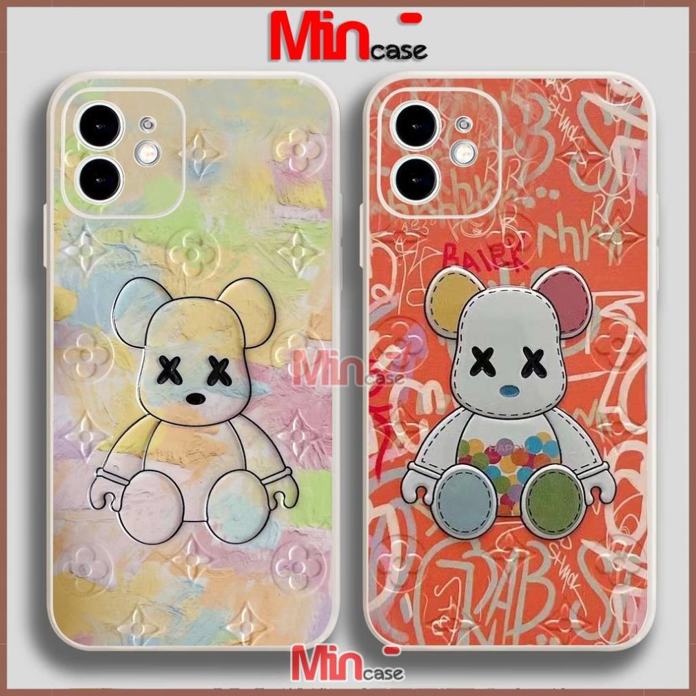 Ốp lưng iPhone Kaws cạnh viền vuông silicon dẻo cho iphone 6/6s/7/8/X/XS/XR/11/12/13 Pro Plus Max cute dễ thương